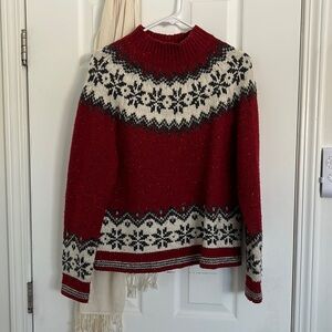 Festive wool blend sweater